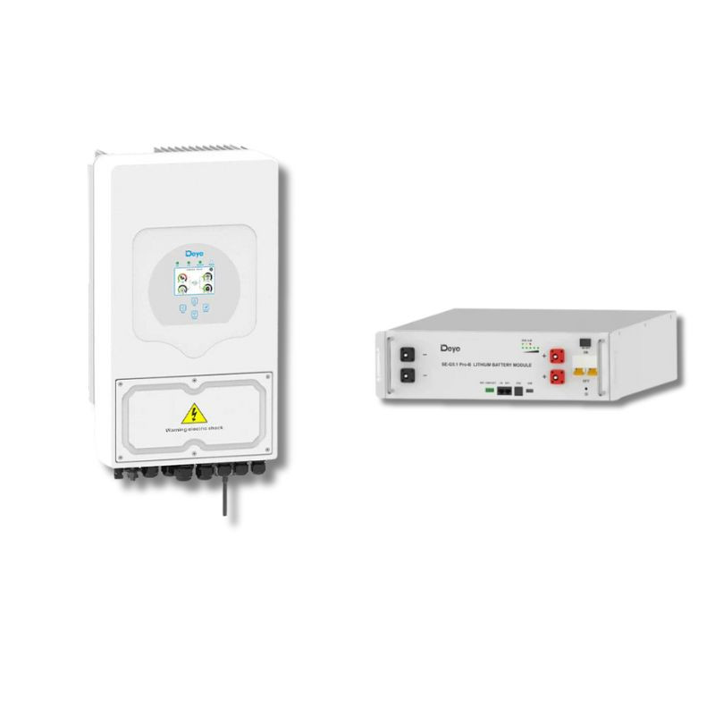 KIT Deye: invertor monofazat 6 kW + 5 kWh baterie