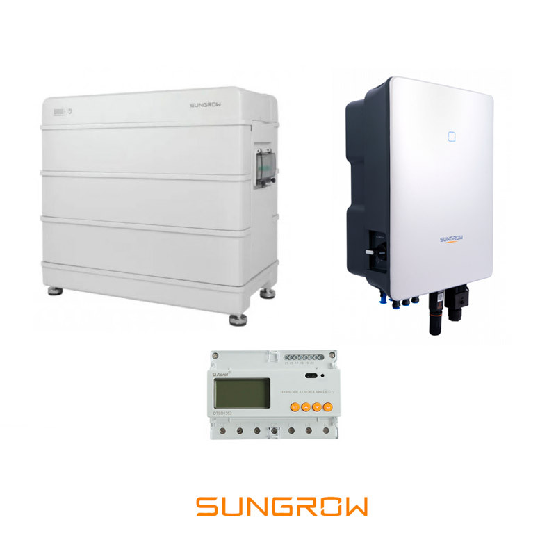 KIT Sungrow invertor trifazat 6kW + 6,4kWh baterie + SmartMeter