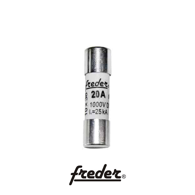 Siguranta fuzibila cilindrica Freder 10x38 mm 20A 1000V DC (88-8200)