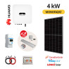 KIT 4 kW, Sistem Fotovoltaic Monofazat, Invertor Hibrid Huawei, Panouri Premium